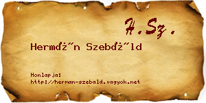Hermán Szebáld névjegykártya